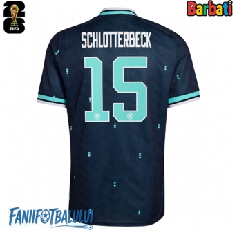 Germania Nico Schlotterbeck #15 Tricou Fotbal Replică Mondial 2026 Barbati Deplasare